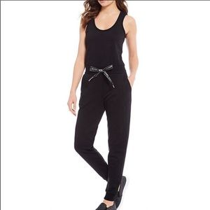 EUC Michael Kors black cotton sleeveless jumpsuit Sz M